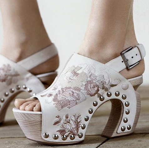 Designer hvide sko til kvinder