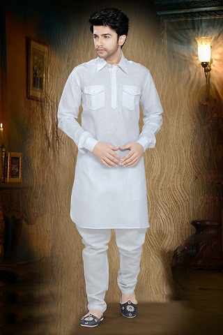 Bomuld Pathani Kurta Pyjama