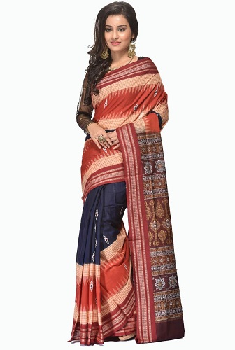 Bomkai Saree i bomuld