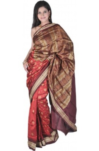 Den bedste Bomkai Silk Saree