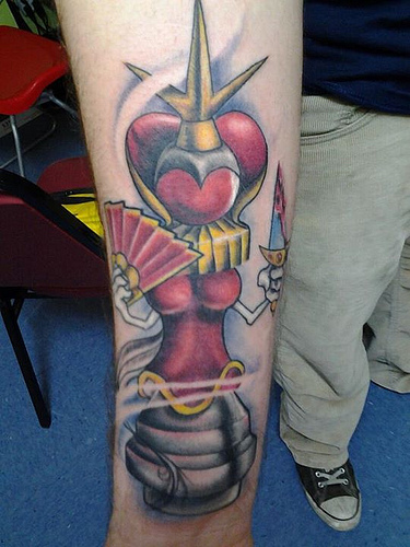 Smukt Red Queen Tattoo Design
