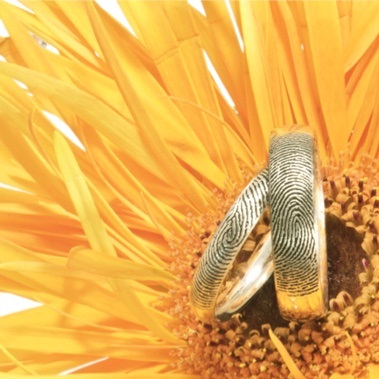 Fingeraftryk Parringe i guld