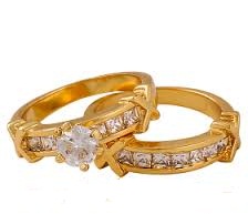 Diamond Stud guldringe til par