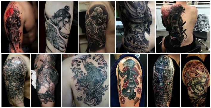 Szamuráj tetoválás minták férfiaknak