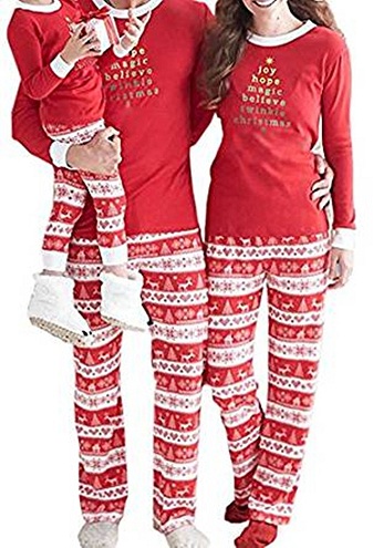 Familie pyjamas sæt