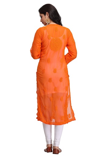 Casual bomuld Chikan Kurti