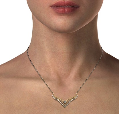 Fancy Diamond Mangalsutra