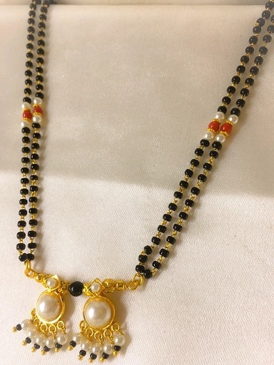 Fancy Pearl Mangalsutra Design