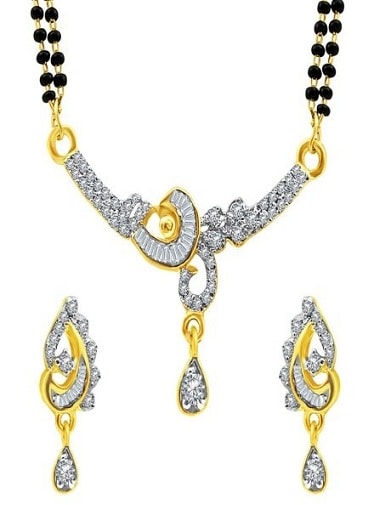 Fancy CZ Mangalsutra Design