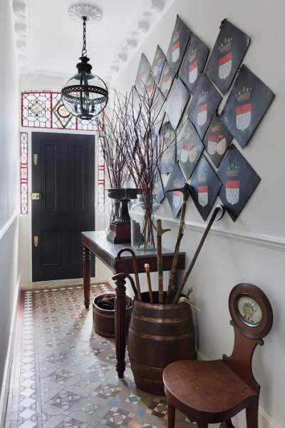 Victoriansk hallway dekorationsideer
