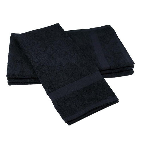 Sorte håndklæder