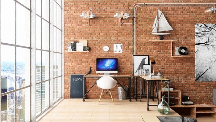 Industrial Home Office Design
