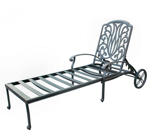 Loungestol i aluminium