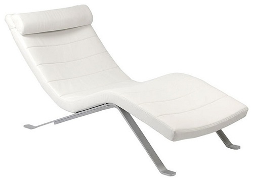 Hvid lounge stol