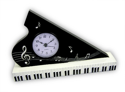 Grand Piano Musical Clock