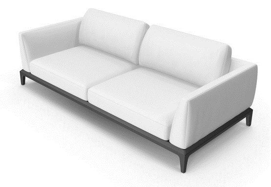 Hvid kontor sofa