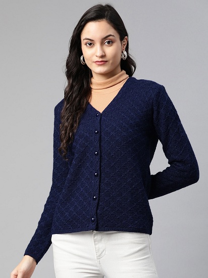 Uld Designer Cardigan Sweater