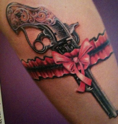Gun Tattoo Designs On Hip