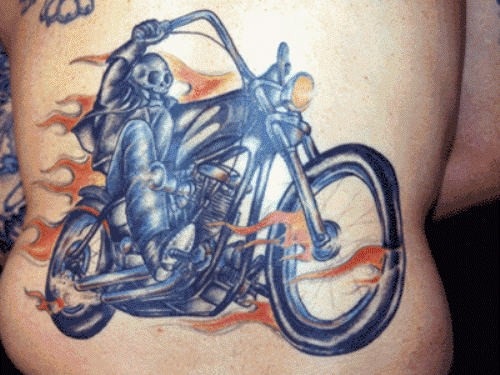 Frygtløs Biker Tattoo Design