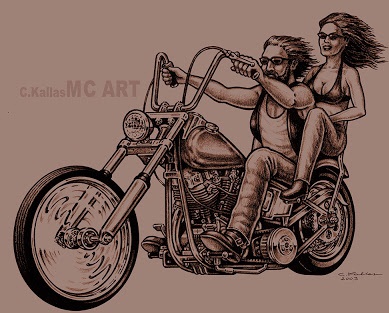 Vintage Biker Tattoos Design