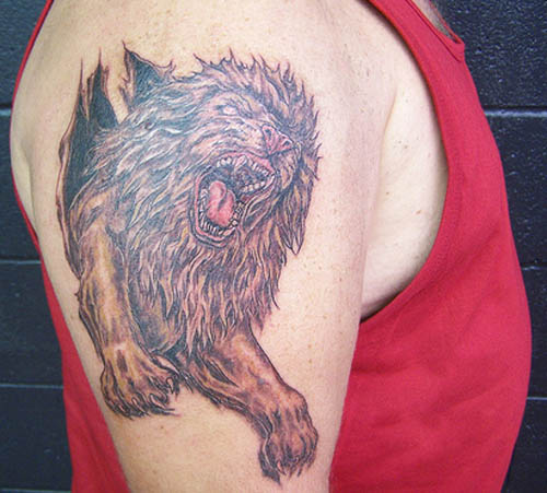 Raging Lion Tattoo til mænd