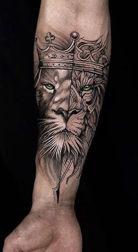Oroszlán Tetoválásminták Férfiaknak