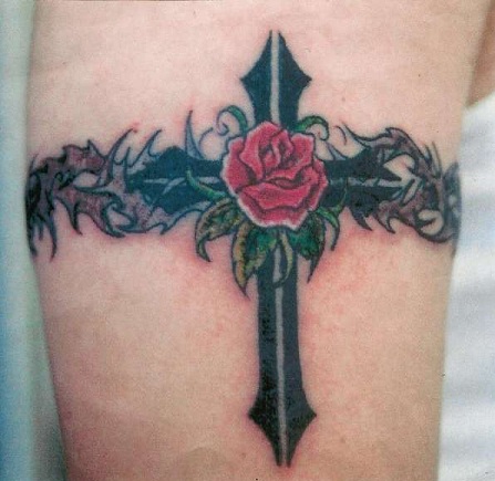 Rose Thorn karszalag tetoválás
