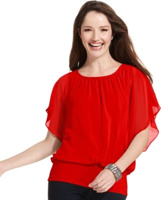 Fladder rød top
