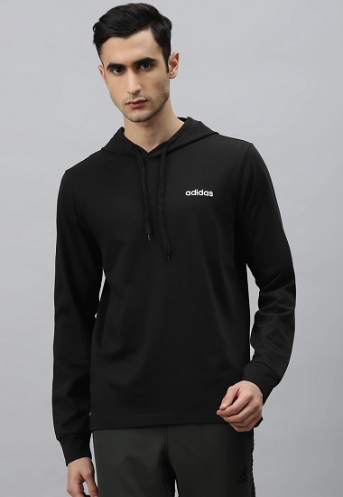 Adidas Langærmet T -shirt med hætte