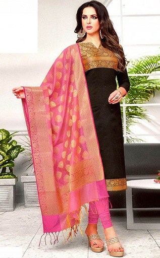 Chanderi Silk Churidar Salwar