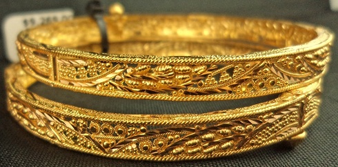 22 Karat guld filigran Patta armbånd