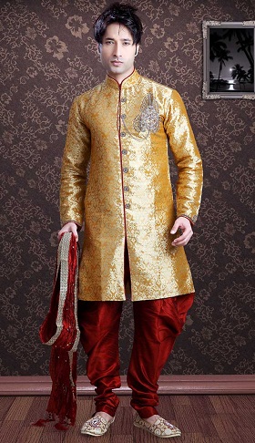 Golden Salwar Kameez