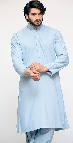 Enkeltfarvet Salwar Kameez