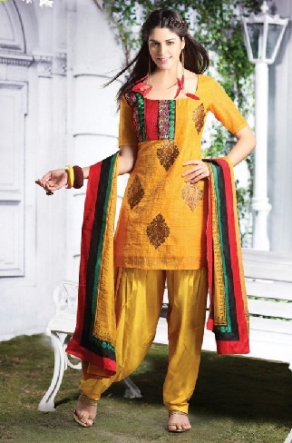 Kort Silwar Kameez Suit Design