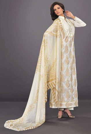 Hosszú selyem Salwar Kameez Design