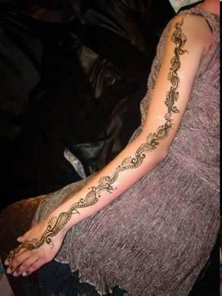 Fuldarm Mehndi -design