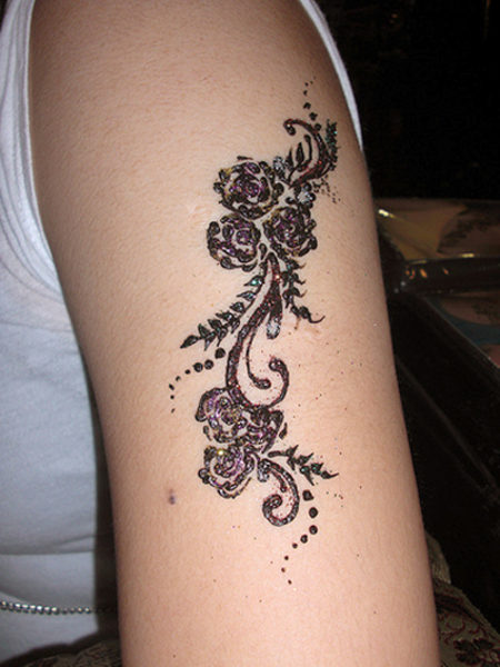 Floral Arm Mehndi Design