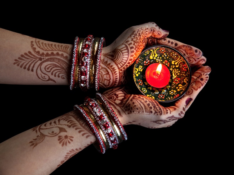Samlinger af Diwali Mehndi -designs
