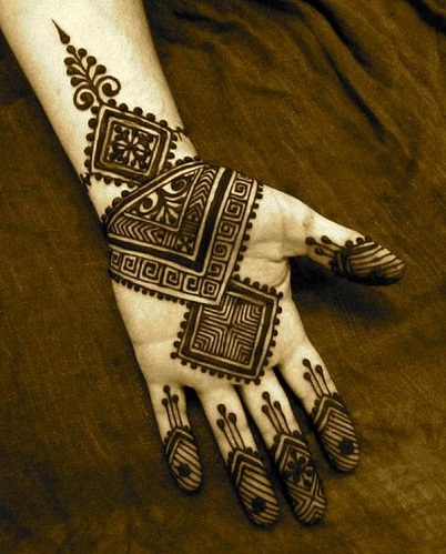 Arabisk foret Palm Mehndi
