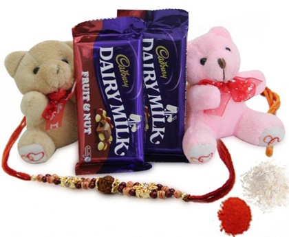 Csokoládé ajándékcsomag Rakshabandhan számára