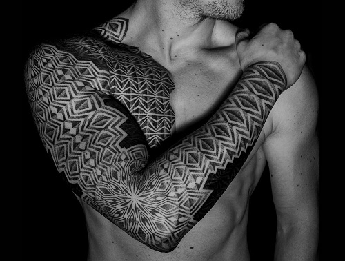 Dot Work Tattoo Sleeve
