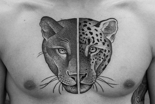 Animal Dot Work Tattoo