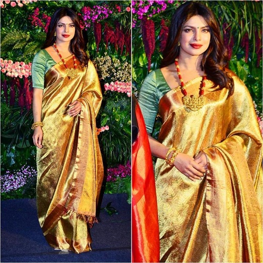 Priyanka Chopra i Silk Saree