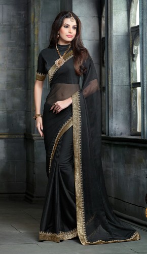 Almindelig Saris-Almindelig Sort Sari 2