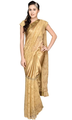 Almindelig Golden Saree