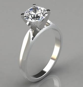 Cathedral Solitaire forlovelsesring