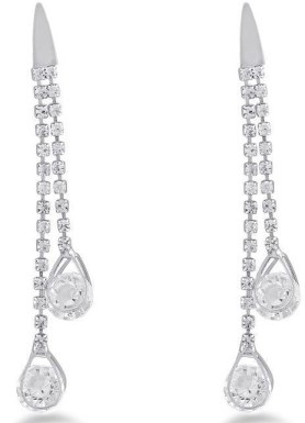 Studded Stone Dangler øreringe lange