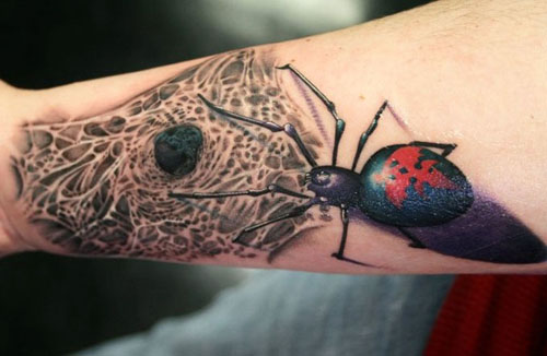 Spider Web Tattoo Design