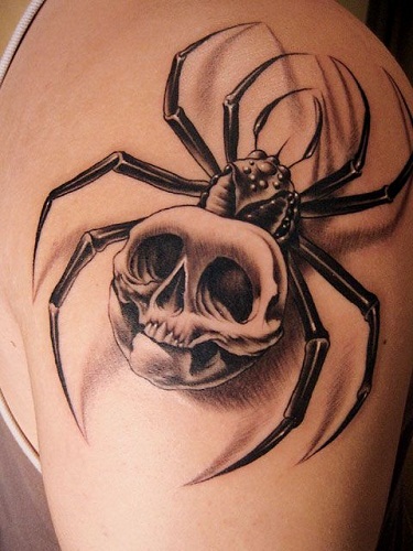 Spider Skull Tattoo