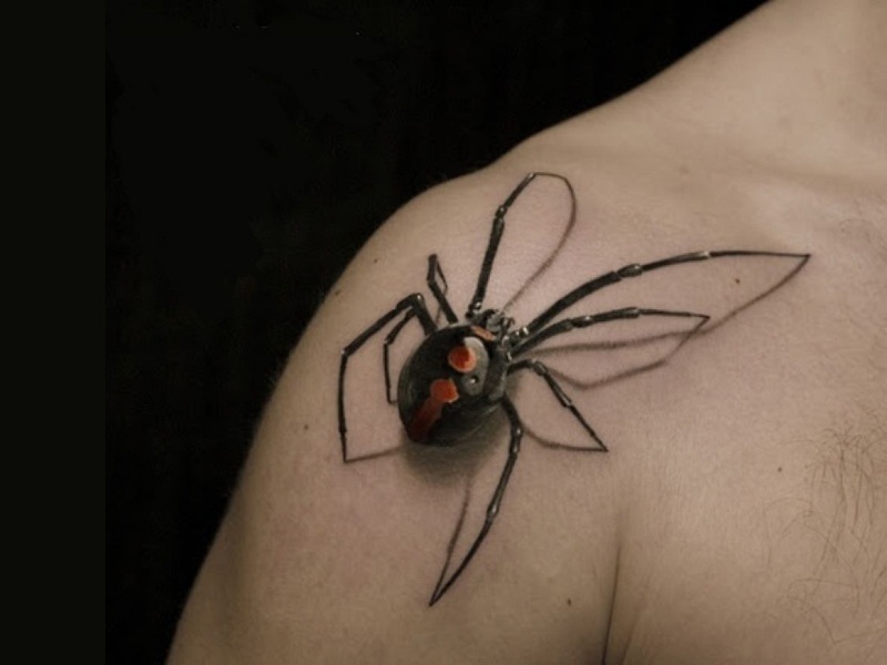 Spider Tattoo Designs Med Betydninger